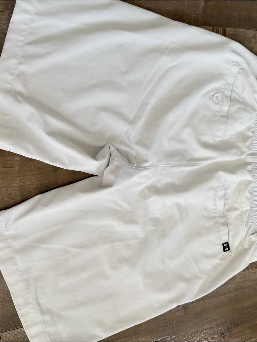 Under Armour Shorts Gummy Waistband Elastic Off White Men 32 Golf Performance